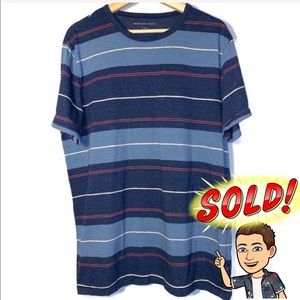 American Eagle Striped S/S T-Shirt (Men’s XL)